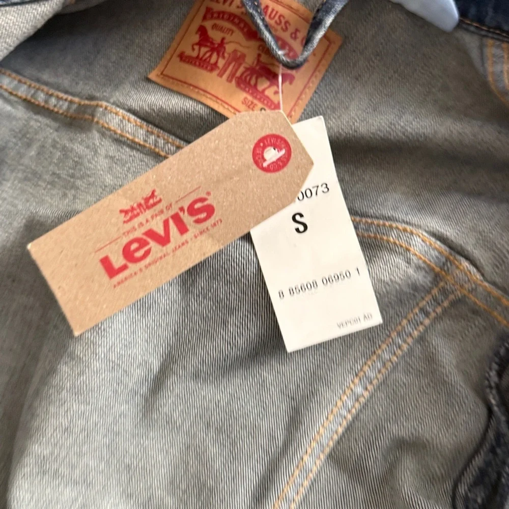 Levi's Blue Jean Jacket with Silver Accents